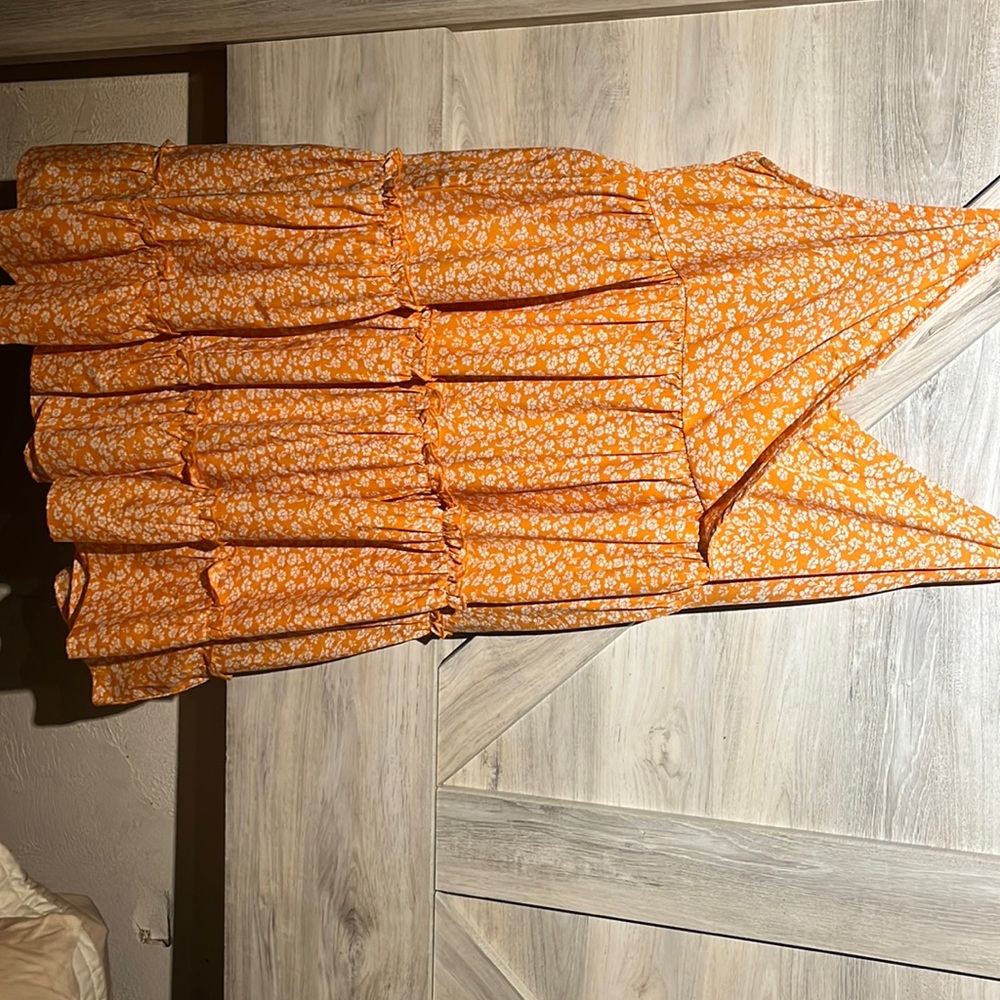 Mrya Bag Orange And White Dress XL